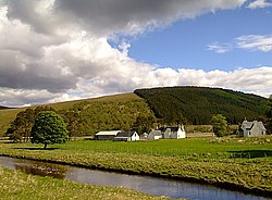 Lubcroy Lodge and the River Conacher - geograph.org.uk - 433391.jpg