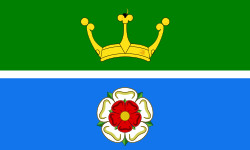 Hampshire green and blue flag.svg