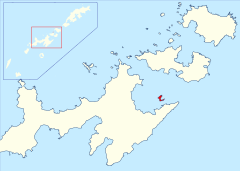 Location of Half Moon Island in the South Shetland Islands