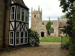 Honington Church of St Wilfrid and vicarage, Lincolnshire, England.jpg