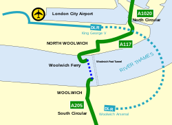 Woolwich Ferry map.svg