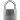 a silver padlock