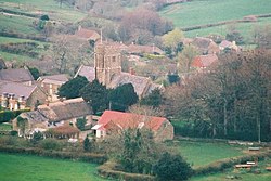 Looking down at Askerswell from the A35 - geograph.org.uk - 470662.jpg